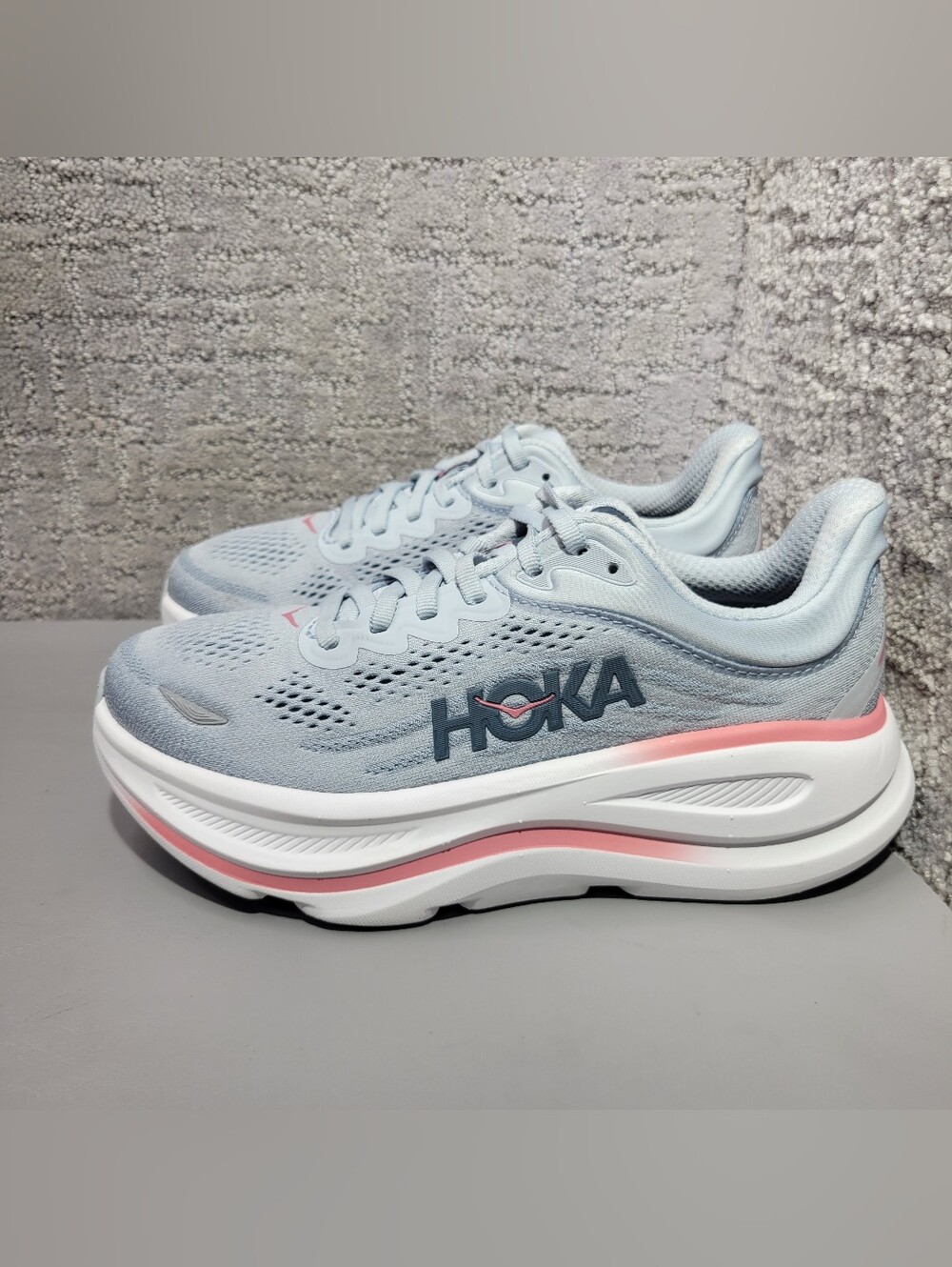 Hoka One One Bondi 9 Women's Size US 7B Mineral Blue/Washed Blue Sneakers